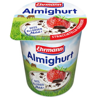 Almighurt Fruchtjoghurt Stracciatella-Erdbeere 3,8 % Fett...