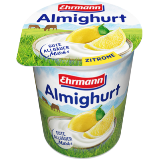 Almighurt Fruchtjoghurt Zitrone 3,8 % Fett gekühlt - 150 g Becher