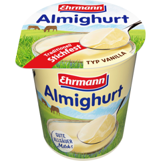 Almighurt Fruchtjoghurt Typ Vanille 3,8 % Fett - 150 g Becher