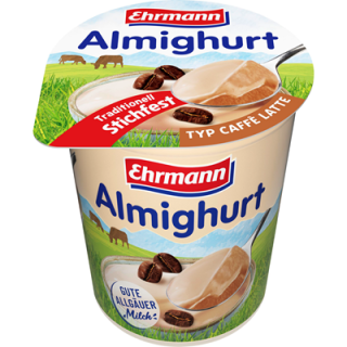 Almighurt Fruchtjoghurt Typ Caffe Latte 3,8 % Fett - 150...