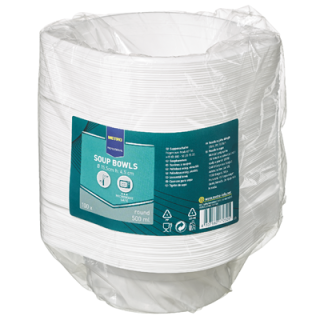 METRO PROFESSIONAL Suppenterrine Weiß PP WEISS 500 ml 100 Stück