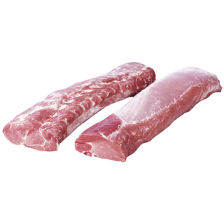 QS Schweinelachse ohne Knochen ohne Kette tiefgefroren...