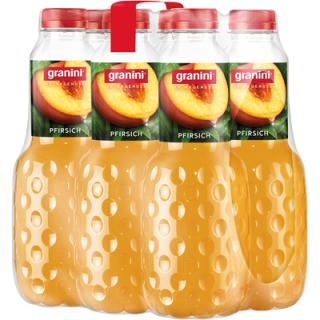Granini Trinkgenuss Pfirsich, PET Einweg - 6 x 1 l Flasche