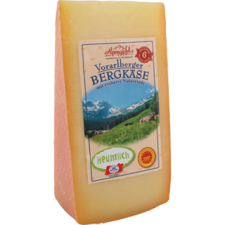 Alpengipfel Vorarlberger Bergkäse g.U. mind. 45 % Fett i. Tr. gekühlt - 300 g Stück