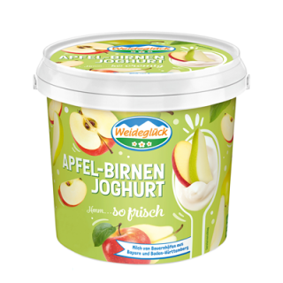 Weideglück Fruchtjoghurt 3,5 % Apfel-Birnen - 1 kg...