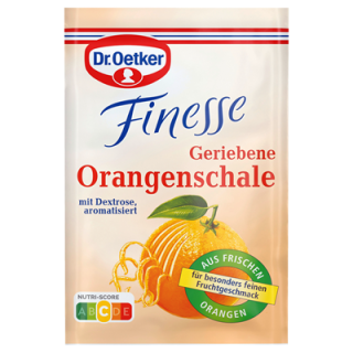 Dr. Oetker Finesse Geriebene Orangenschale 3er - 18 g Beutel