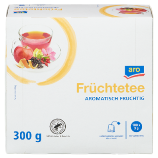 aro Tee Früchte 100 Teebeutel - 300 g Packung