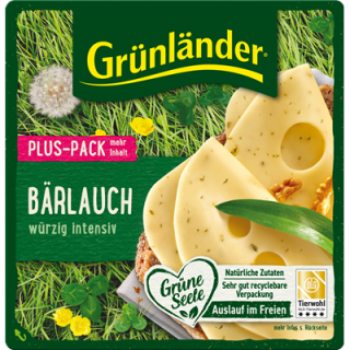 Grünländer Scheiben Bärlauch - 156 g Packung