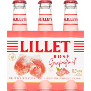 Lillet Rosé Grapefruit 3 Flaschen à 200 ml - 600 ml Flasche