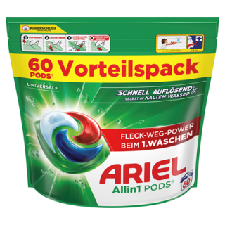 Ariel Pods Regulär 60 Stück - 1,194 kg Beutel