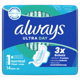 Always Ultra Binde Normal 14 Stück - 63 g Beutel