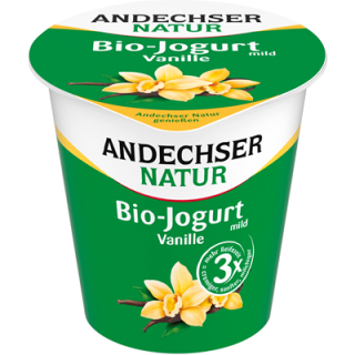 Andechser Bio Fruchtjogurt mild 3,8 % Vanille gekühlt - 150 g Becher