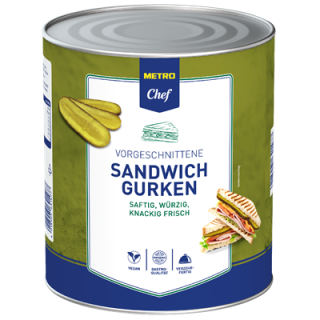 METRO Chef Sandwichgurken ATG 1,55 kg - 3,1 l Dose