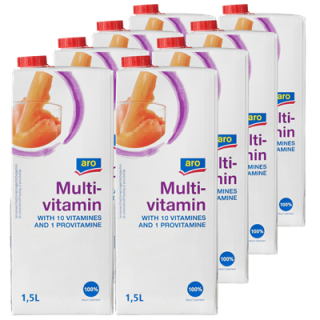 aro Multivitaminsaft - 8 x 1,5 l Packung