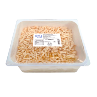Mozzarella Fior di Latte Julienne geräuchert 38 % - 2 kg