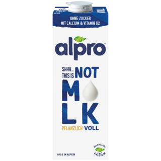 alpro Haferdrink Voll, 3,5 % Fett, vegan, gekühlt - 1 l