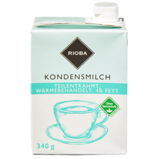 RIOBA Kondensmilch 4 % - 340 g Packung