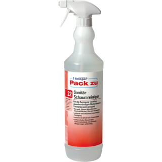Seeger Pack zu 22 Sanitär-Schaumreiniger - 1 l Flasche