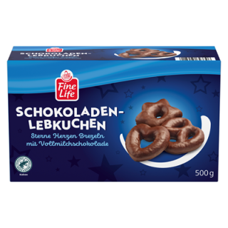Fine Life Herzen Sterne Brezeln VOLLMILCH - 500 g