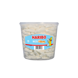 Haribo Weiße Mäuse 150 Stück - 1 kg Dose