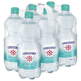 Gerolsteiner Medium Einweg PET - 6 x 1 l