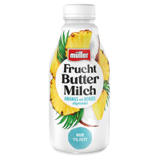 müller Fruchtbuttermilch Ananas Kokos gekühlt...