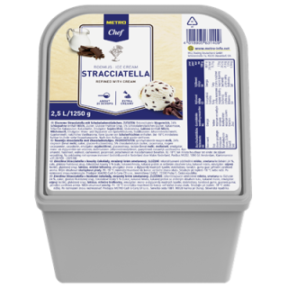 METRO Chef Eiscreme Stracciatella tiefgefroren - 2,5 l Kanne
