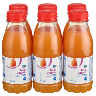 aro Multivitaminsaft PET Einweg - 6 x 330 ml Flaschen