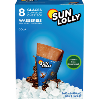 Sun Lolly Eis Cola - 520 g Schachtel