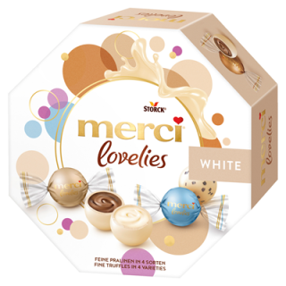 Merci Lovelies White - 185 g Schachtel