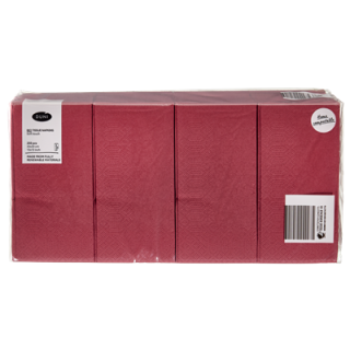 Duni Servietten Bordeaux 33 x 33 cm 1/8 Buchfalz 3-lagig...