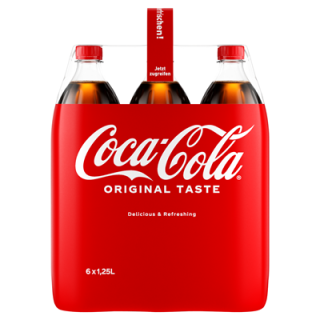 Coca-Cola Einweg PET PET - 6 x 1,25 l Multipack