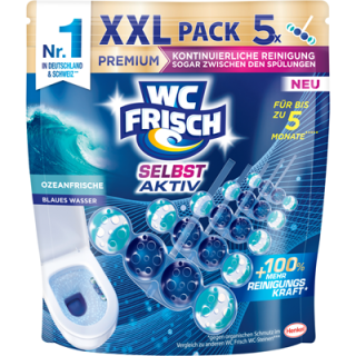 WC FRISCH Selbst Aktiv Blau Ozeanfrische 5 x 50 g - 250 g Packung