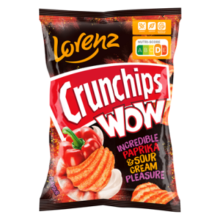 CRUNCHCHIPS Wow Paprika & Sour Cream - 110 g