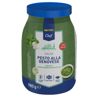 METRO Chef Pesto alla Genovese mit Knoblauch - 980 g Glas