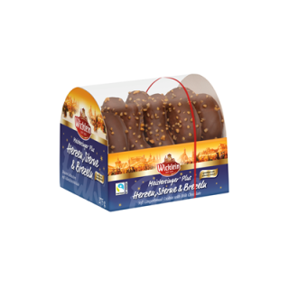 Wicklein Meistersinger Plus Herzen Sterne Brezeln Vollmilchboden Mandelkrokant - 275 g Beutel